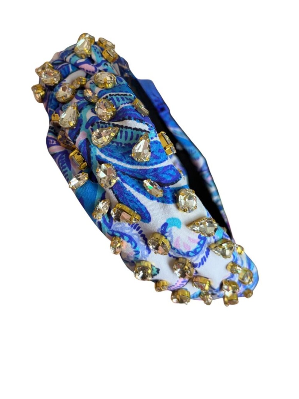 Lele Sadoughi and Lilly Pulitzer Crystal Knotted Embellished Bird is the Word H - Picture 3 of 8